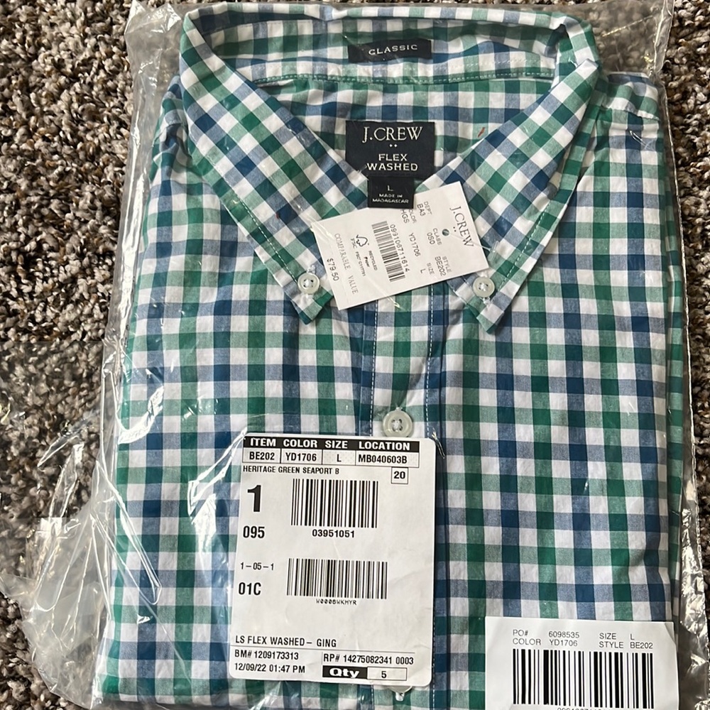 brand new j crew button down